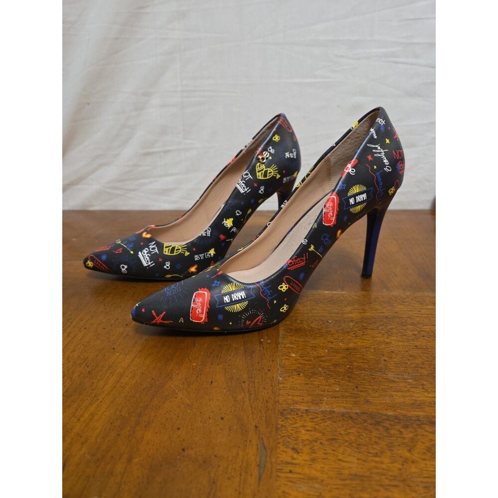 ŌE Clōe No Drama Heels Stilettos Blue Pointed Toe Shoes Size 7 US